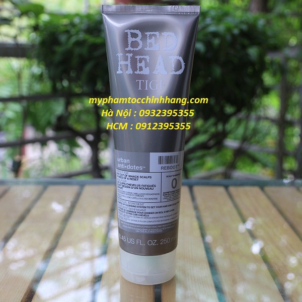 Tigi Bed head Reboot Scalp shampoo 0 Dầu gội dành cho da đầu gầu và mẫn cảm 250ml