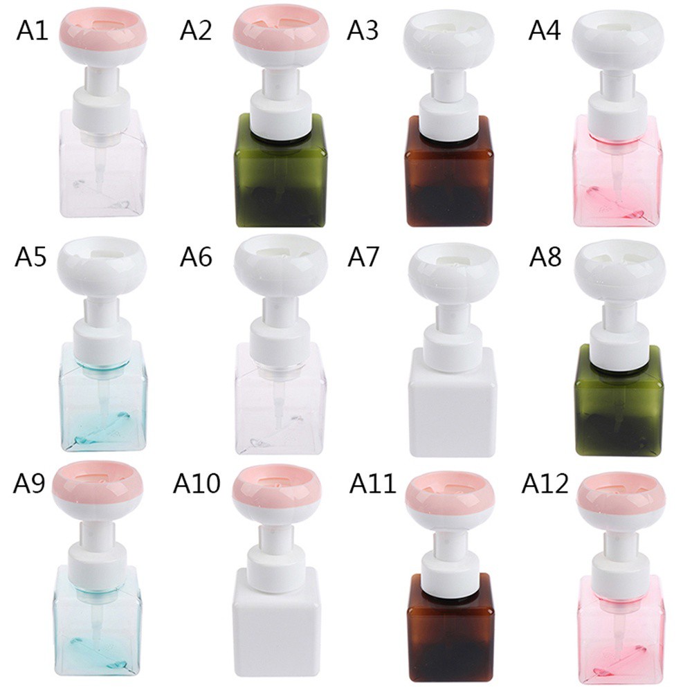 Chai Rỗng Đựng Xà Phòng / Dầu Gội 250ml Nhiều Màu Sắc Tiện Dụng