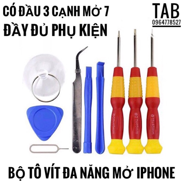 Bộ Tô Vít Đa Năng 9/1 - Mở Được Cả IPhone 7 Trở Lên