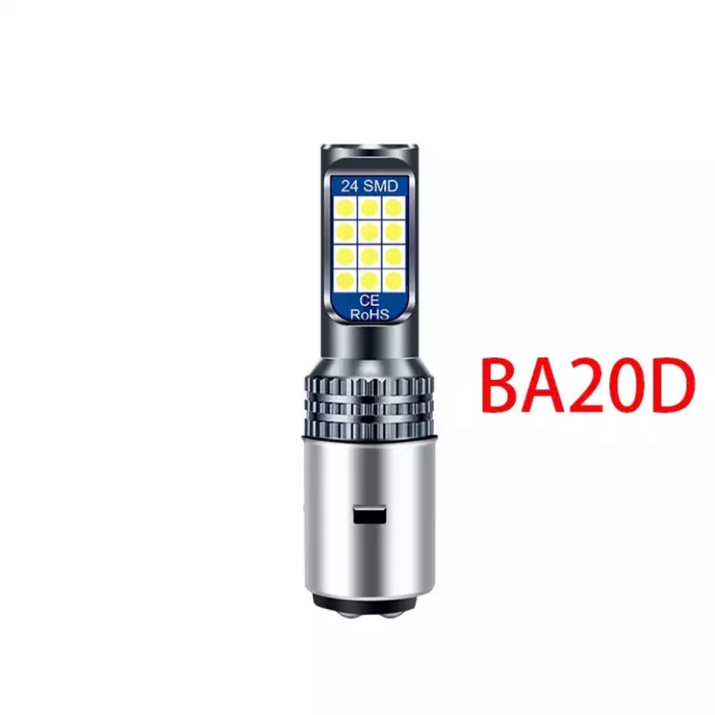 Đèn Pha LED 6000K H4 P15D T1 BA20D LC135 Y125 ZEX5 Chống Sương Mù Cho Xe Máy