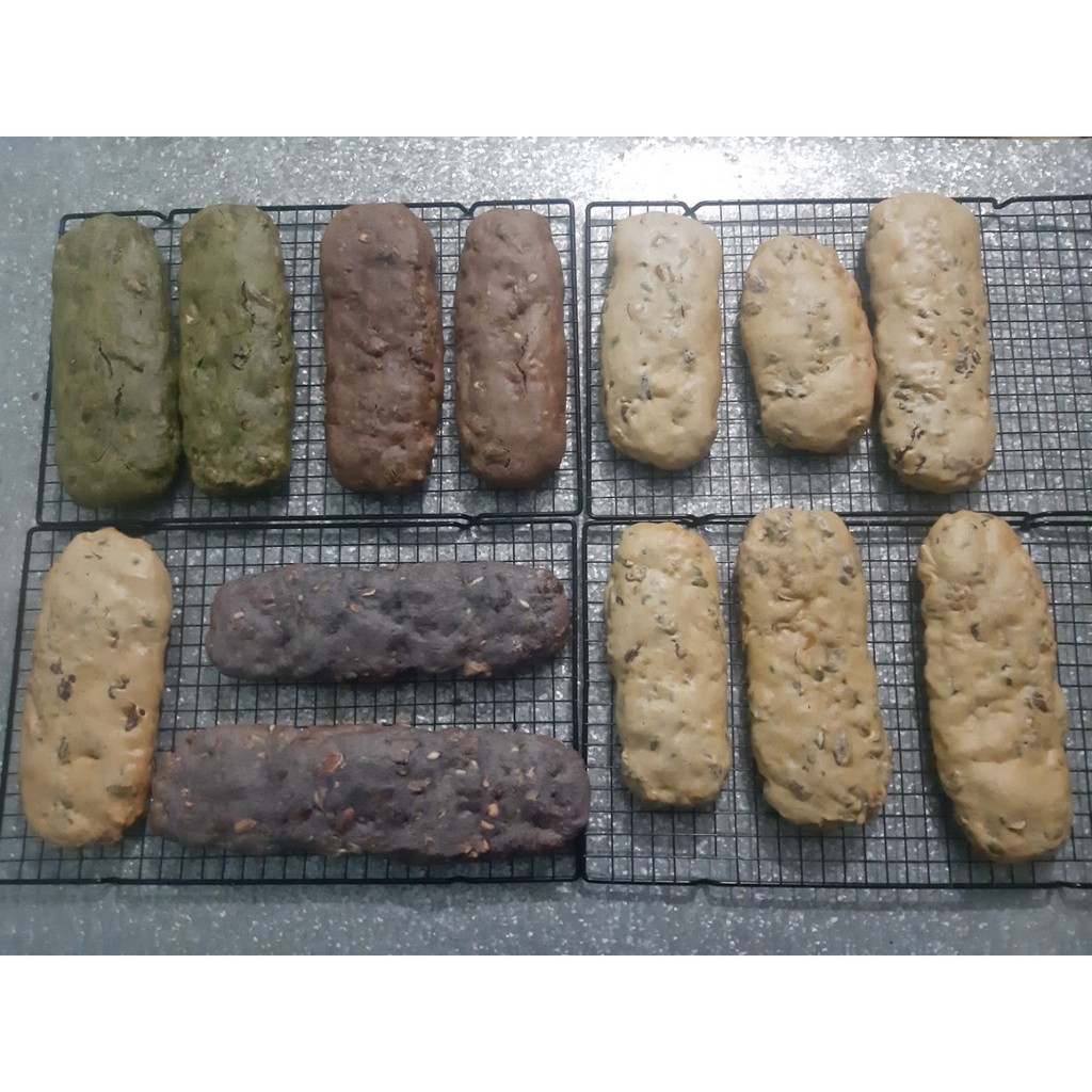 Bánh Biscotti nguyên cám giảm cân vị khoai lang tím 200gr