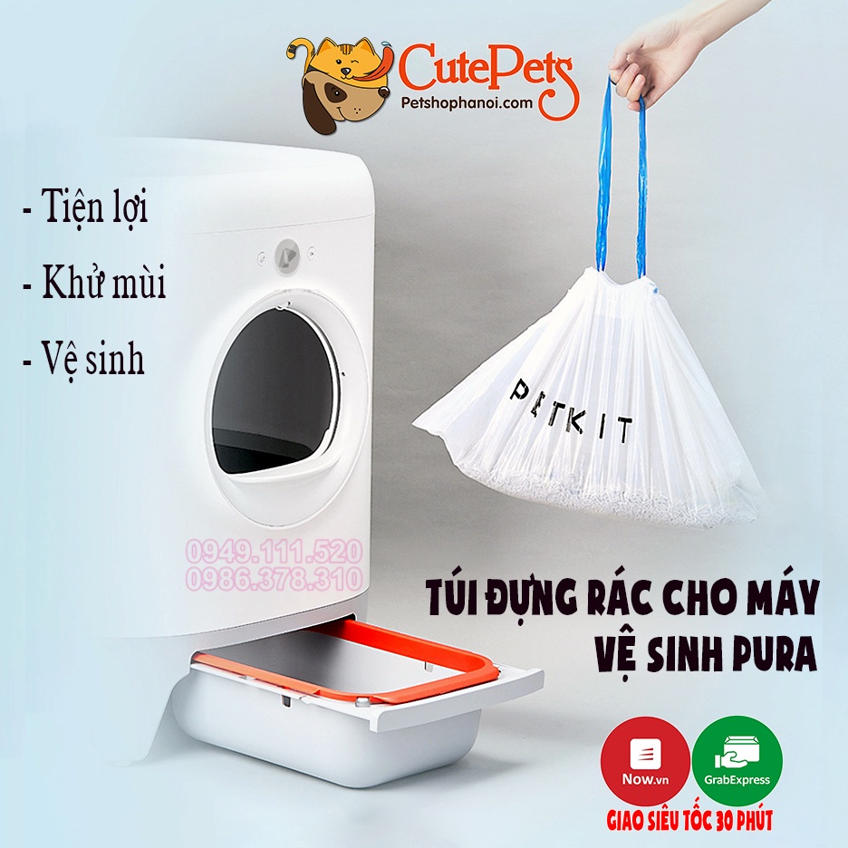 Túi rác máy vệ sinh Petkit Pura X dành cho mèo - Phụ kiện thú cưng Hà Nội