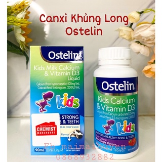 [Đủ Bill+Tem Chemist] Canxi Kids Khủng Long Tăng Chiều Cao Vượt Trội Ostelin