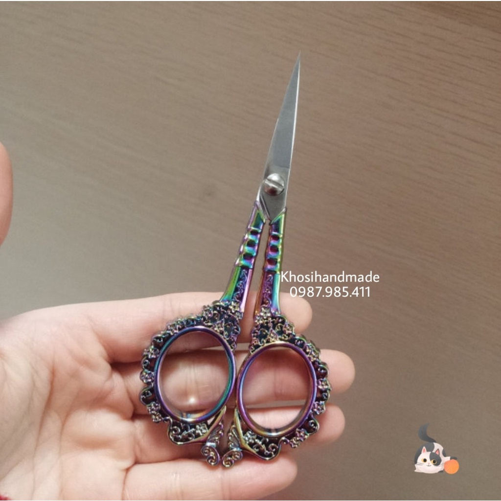Kéo Cắt Họa Tiết Cố Châu Âu Loại Tốt