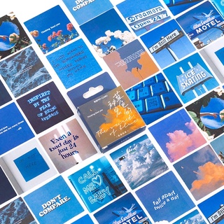 Box of 46 landscape sticker - Hộp 46 sticker phong cảnh mây trời