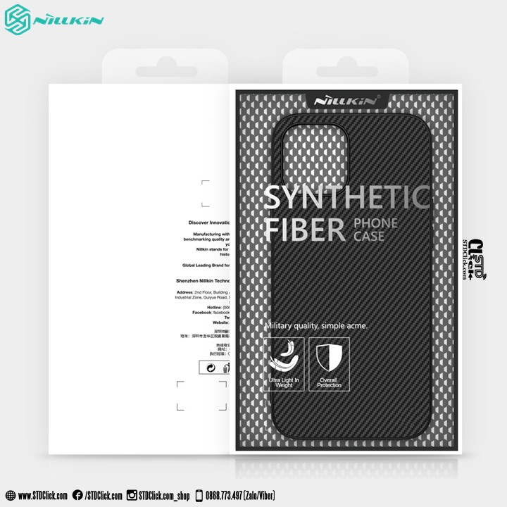 ỐP LƯNG IPHONE 12 PRO MAX NILLKIN SYNTHETIC FIBER CHÍNH HÃNG