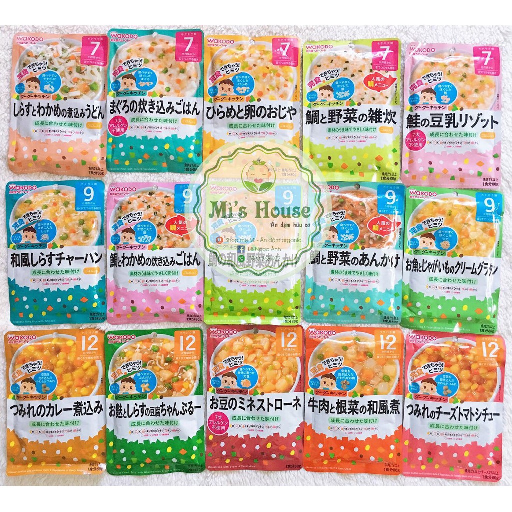 CHÁO/ SÚP ĂN LIỀN WAKODO 7m, 9m, 12m