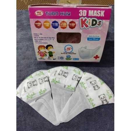 Hộp 50 chiếc khẩu trang 3D mask trẻ em (3D mask cho bé)