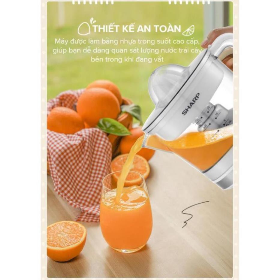 Máy Vắt Cam Sharp EJ-J407-BK Công suất 40W Dung tích 0.75 lít- Bảo hành 12 tháng Chính hãng
