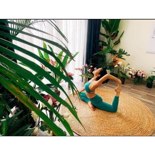 Thảm lục bình ,Thảm cói tròn trải sàn chụp ảnh hàng xuất khẩu loại 1 HƯNG PHÚC size 1m8