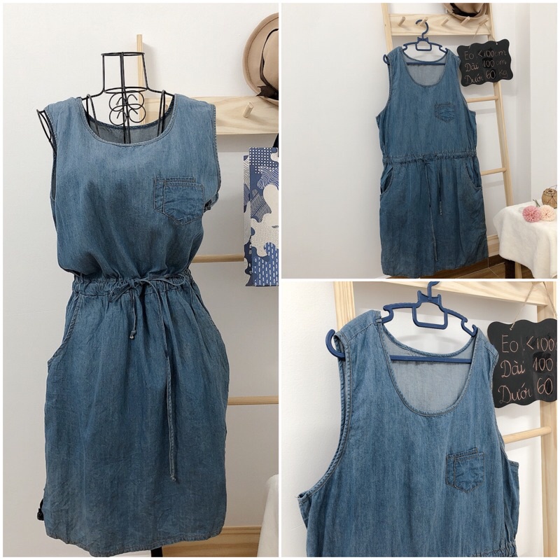 Đầm bò đầm denim xinh dưới 60 kg