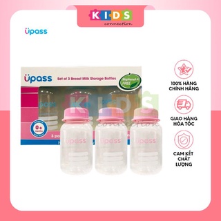 Bộ 3 bình trữ sữa upass 125ml - thái lan