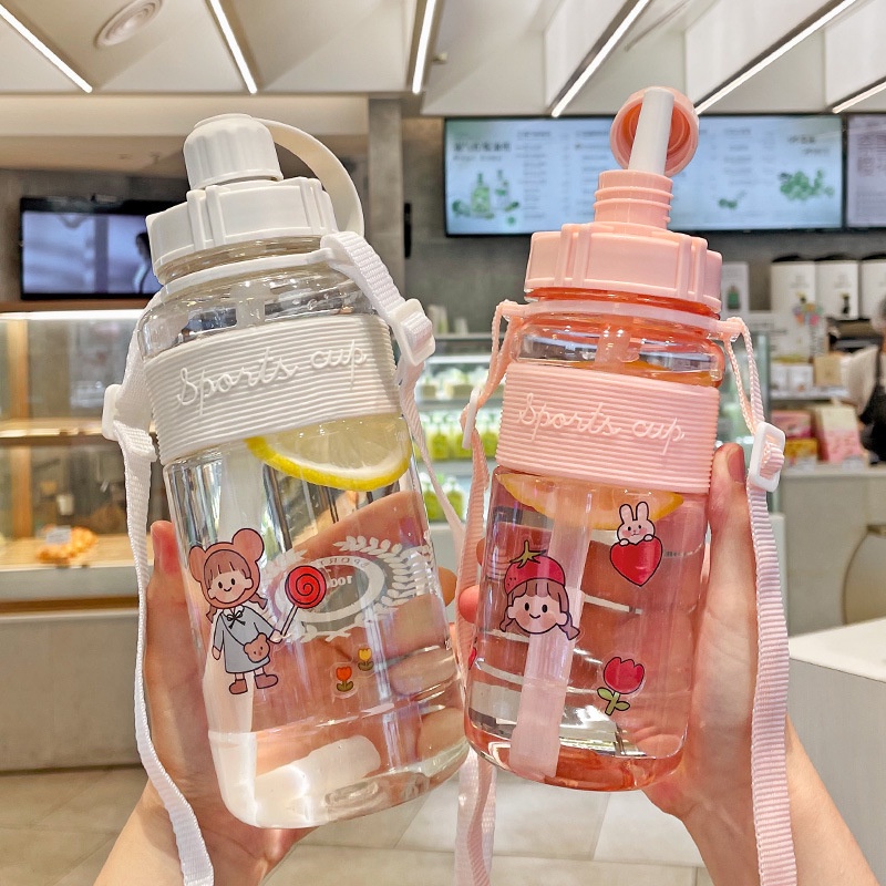 Bình Nước Thể Thao Dung Tích 600ml/1L/1.5L/2L Có Ống Hút Tiện Dụng Chất Lượng Cao 88322 Shop Kho Tông Vp88