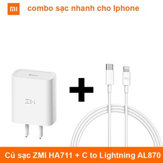 Combo sạc nhanh cho iphone 8/x/xr/xs/xs max