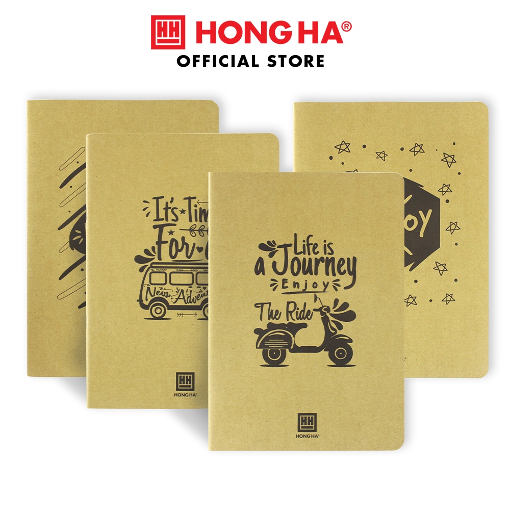 Vở kẻ ngang có chấm gáy ghim 72 trang Hồng Hà Green Letter 1431