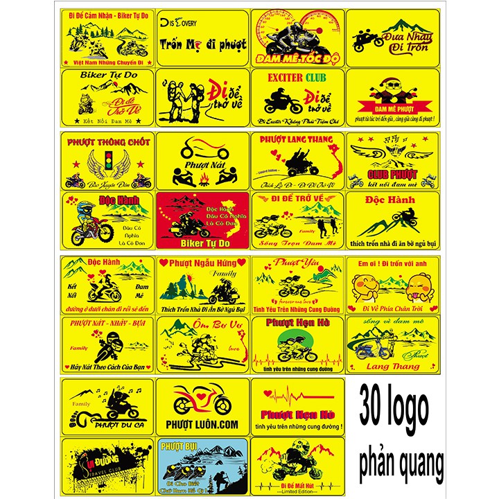 in logo phượt logo phượt phản quang 30 logo