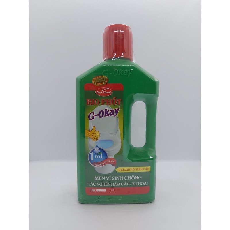 Men vi sinh Bio phốt G-Okay chống tắc nghẽn, khử mùi hôi hầm cầu tự hoại