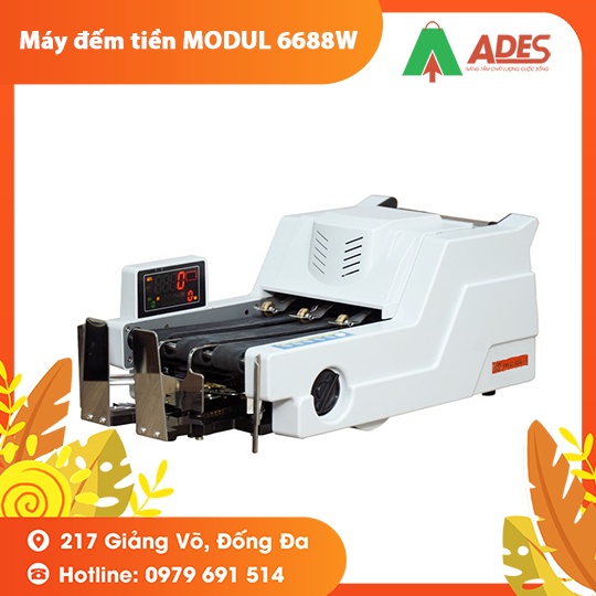 Máy đếm tiền MODUL 6688W 3 số đếm 1200 tờ/ phút công nghệ siêu mới - BH chính hãng 12 tháng