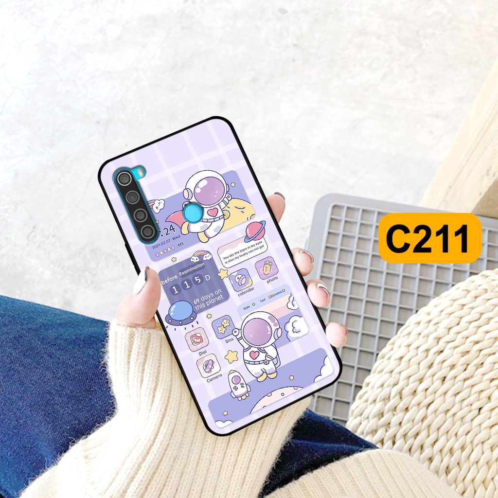 Ốp lưng Xiaomi Redmi Note 8 / Note 8 Pro hình gấu, vũ trụ ngân hà chibi. ốp chống sốc bền đẹp