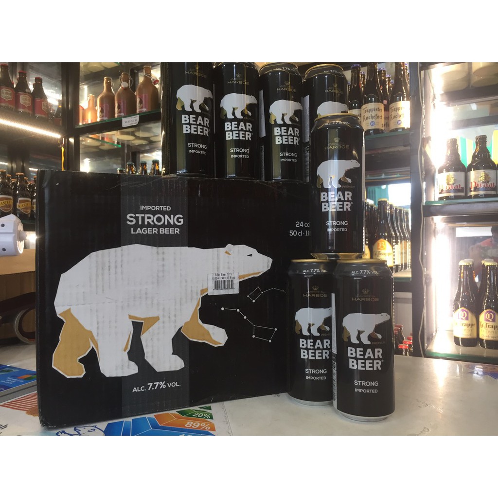Bia bear beer – Bia gấu 7,7% _24 lon_500ml [ Ship Siêu Tốc HCM ]