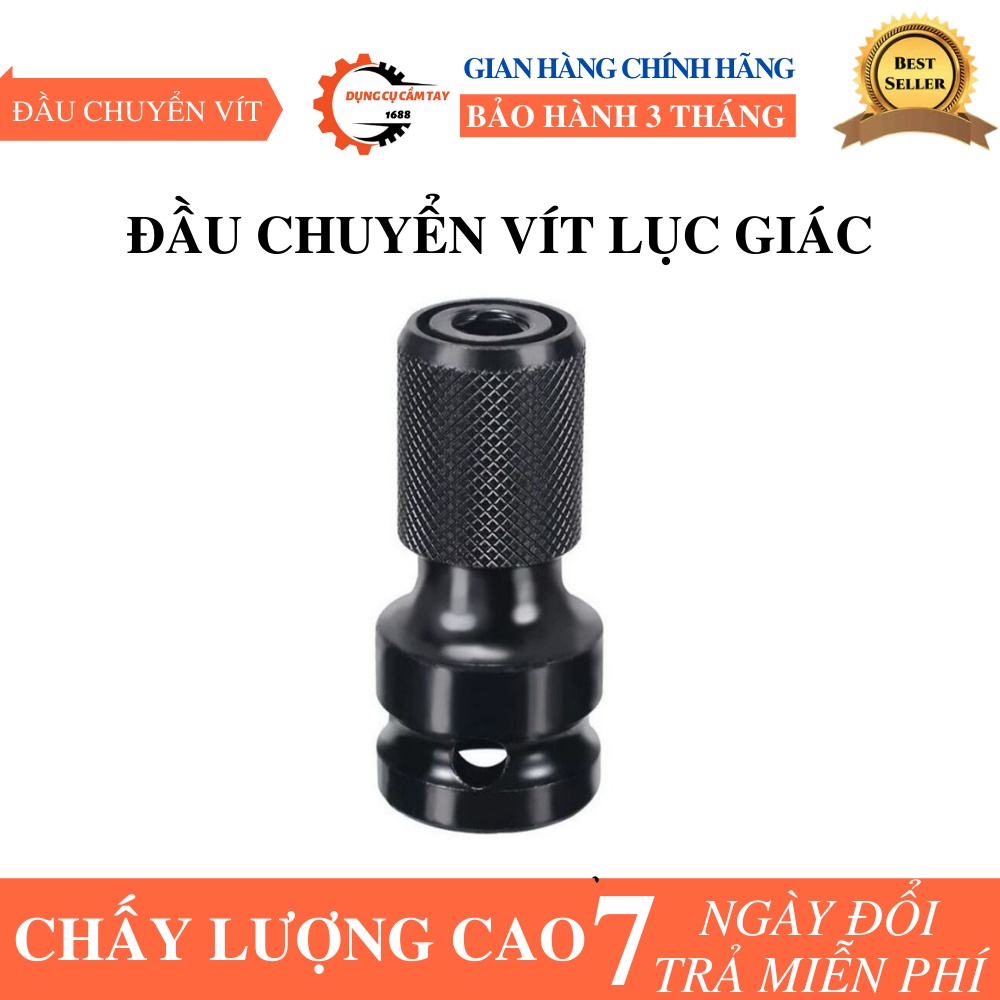 Đầu Chuyển Bulong 1/2 Sang Bắt Vít chuôi lục giác cao cấp