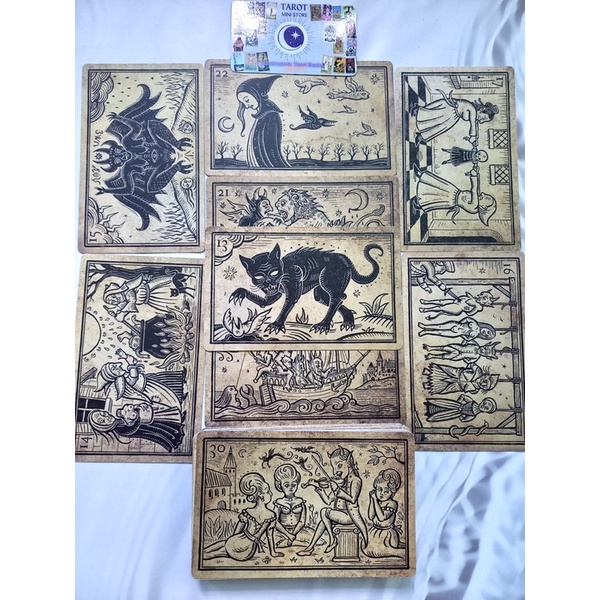 Bộ bài Black Enchantment Size GỐC handmade