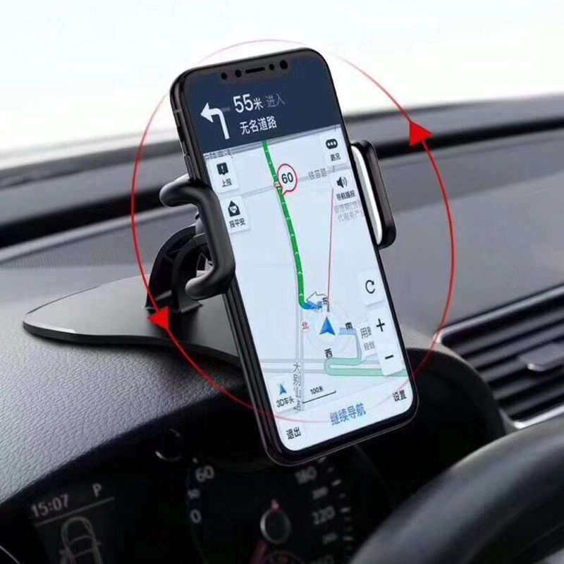 Giá đỡ điện thoại 3.5 - 6.3 inch HUD xoay 360 độ gắn bảng điều khiển đồng hồ cho xe ô tô