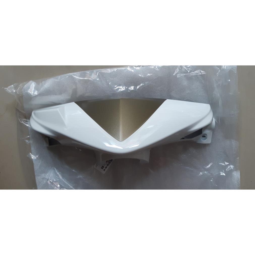Ốp đầu trước (Nắp trước tay lái) Mio Ultimo - Maximo Trắng/Vàng sẫm mờ