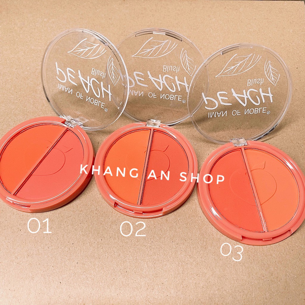 Phấn má 2 ô Iman Of Noble Peach Blush