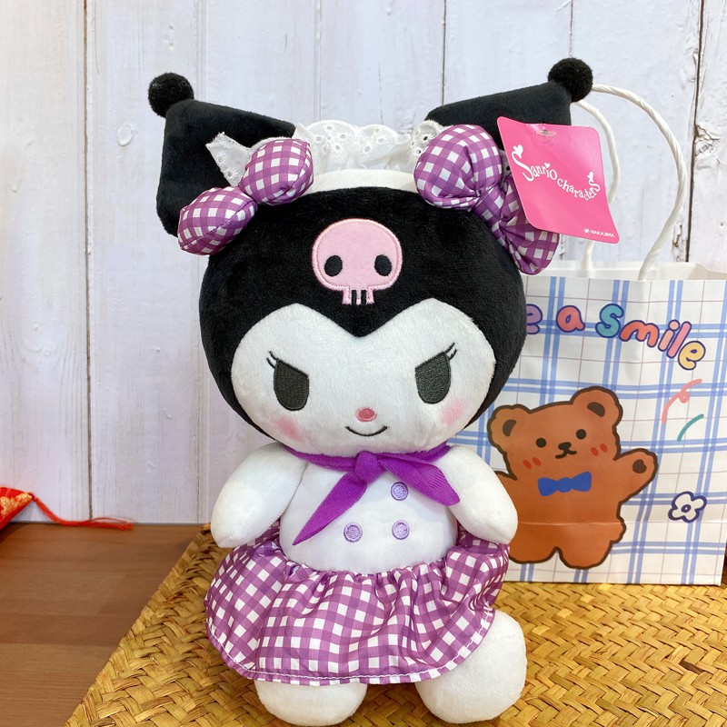 Kawaii Kuromi 8inch Plushee Doll Soft Stuffed Gif Toy Collectible Girls Kid