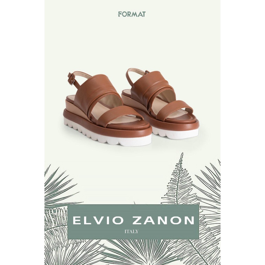 ELVIO ZANON ITALY-Sandal đế xuồng cao cấp FORMAT EL0702X