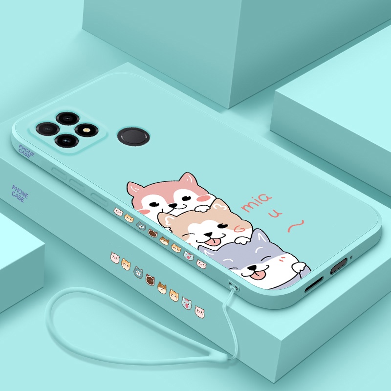 Ốp Điện Thoại Silicon Mềm Có Dây Đeo Cho realme c25 c12 c11 c21y c25s c25y c2 c3 c15 c11 2021