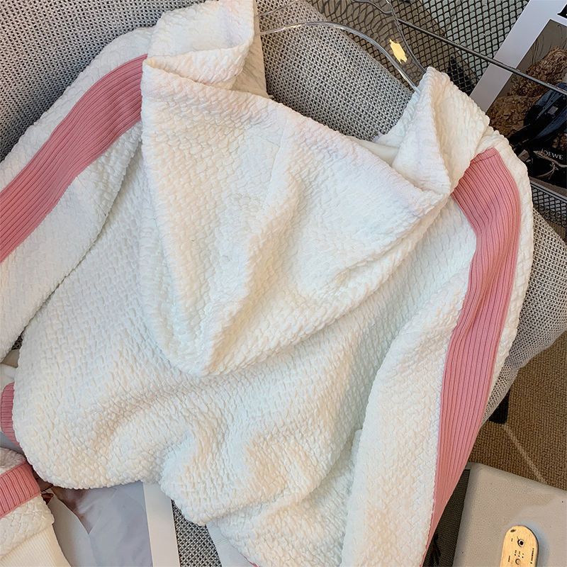 Xiaoxiang Bộ Đồ Thể Thao Áo Sweater Phối Quần Ống Rộng Phong Cách Mới Mùa Thu Cho Nữ