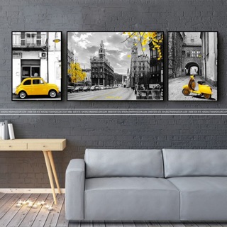Tranh canvas treo tường phong cảnh nghệ thuật - có viền khung