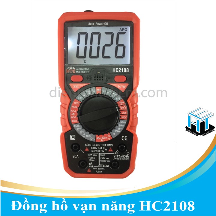 Đồng hồ vạn năng HC2108 chuyên dùng ngành Kỹ thuật ô tô - Điện tử