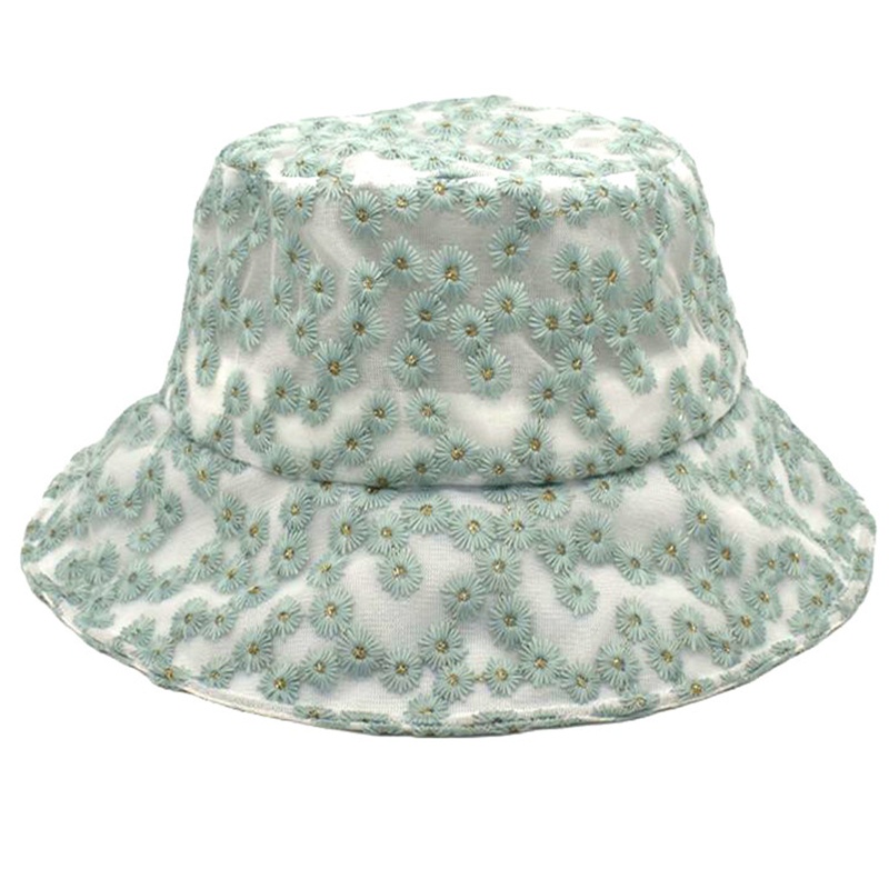 Nón Tai Bèo Mềm Chống Tia UV Phối Ren Hoa Xinh Xắn Thời Trang Mùa Hè Cho Nữ
