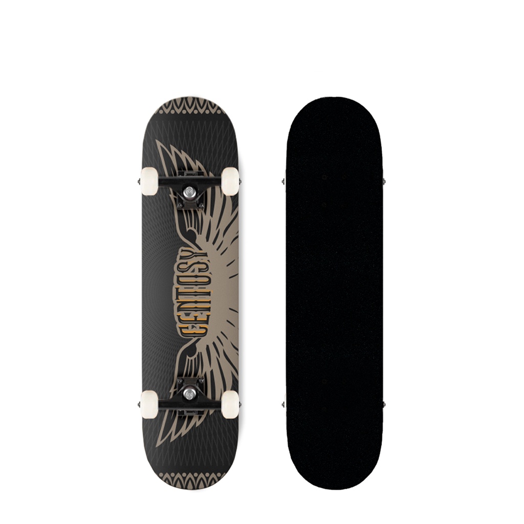 Ván Trượt Cougar Skateboard-Centosy A2 Eagle Cao Cấp Gỗ Ép 7 Lớp Họa Tiết Đôi Cánh