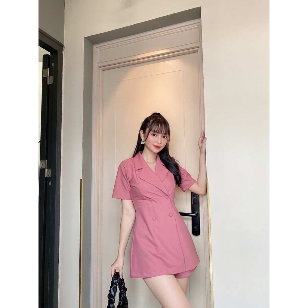 Set vest nữ kèm quần short HB thiết kế công sở trẻ trung đủ size S028