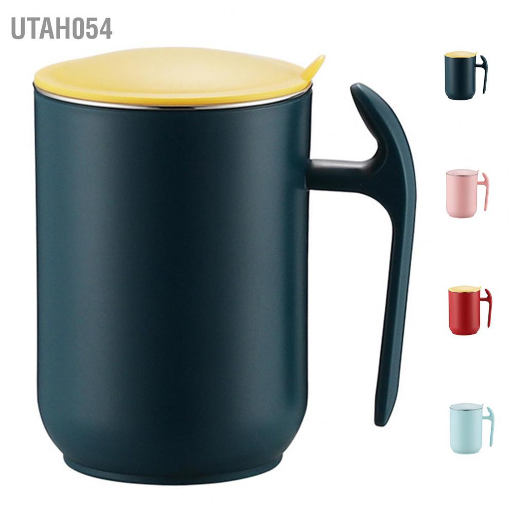 Hàng Sẵn Cốc Uống Cà Phê Có nắp 550ml Cách Nhiệt Chống Rò Rỉ【Utah054】