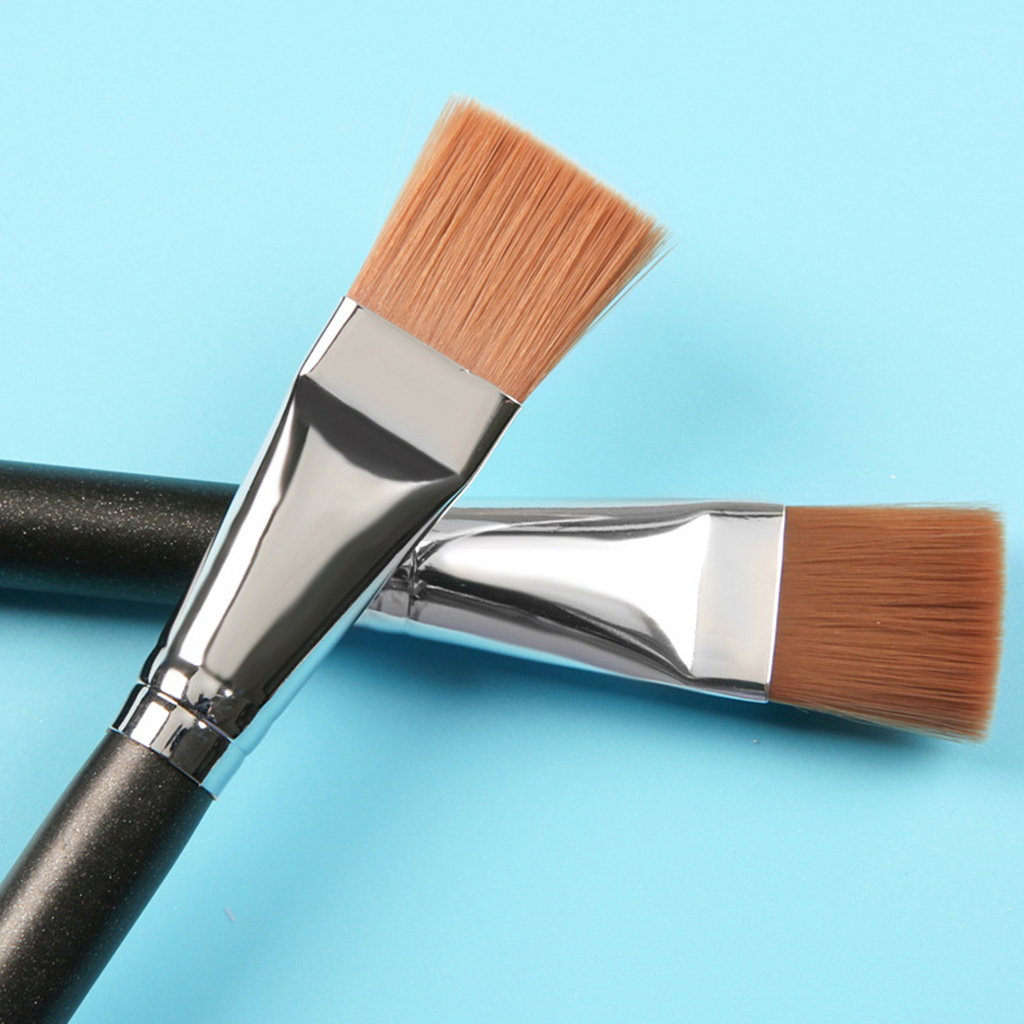 CODseller Facial Brush Hand-held Thick Handmade Flat Makeup Brush for Girl