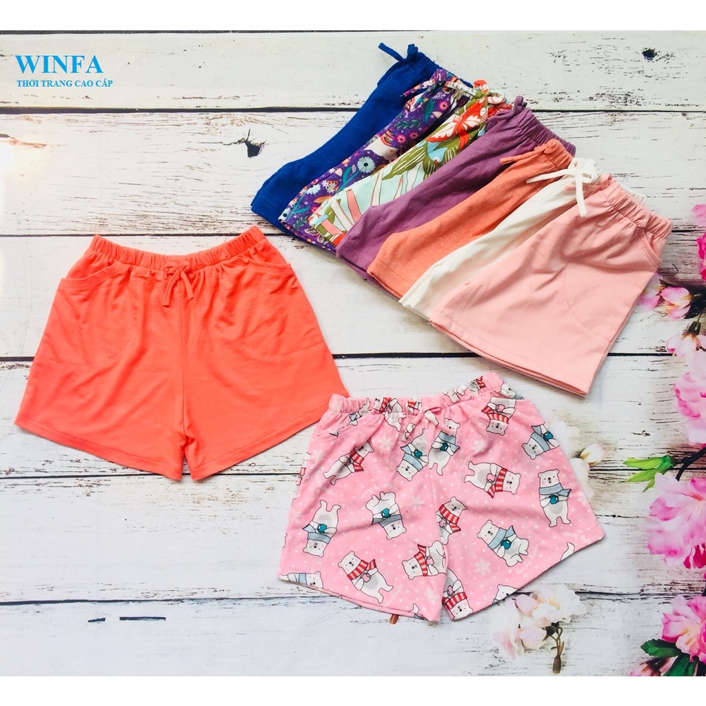 Combo 4 quần thun bé gái cotton co giãn 4 chiều, quần trẻ em, mặc nhà, mặc ngủ bé gái, cotton xuất dư mềm mịn thoáng mát