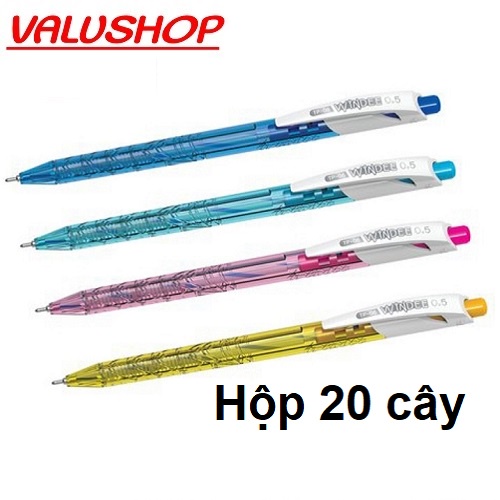 [Mã 151LSSALE giảm 10k đơn 50k] Bút bi bấm Windee Điểm 10 TP-06 Ngòi 0.5mm
