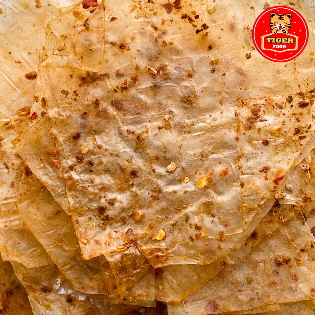 Bánh Tráng Xì Ke Cay TIGER FOOD Bánh Tráng Muối Nhuyễn Xì Ke Siêu Ngon Túi zip 70g - Đồ Ăn Vặt Sài Gòn
