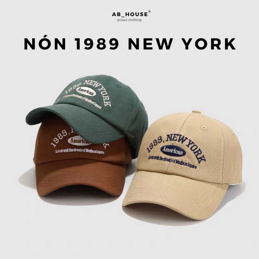 Nón mũ lưỡi trai 1989 NEWYORK nam nữ ABHOUSE