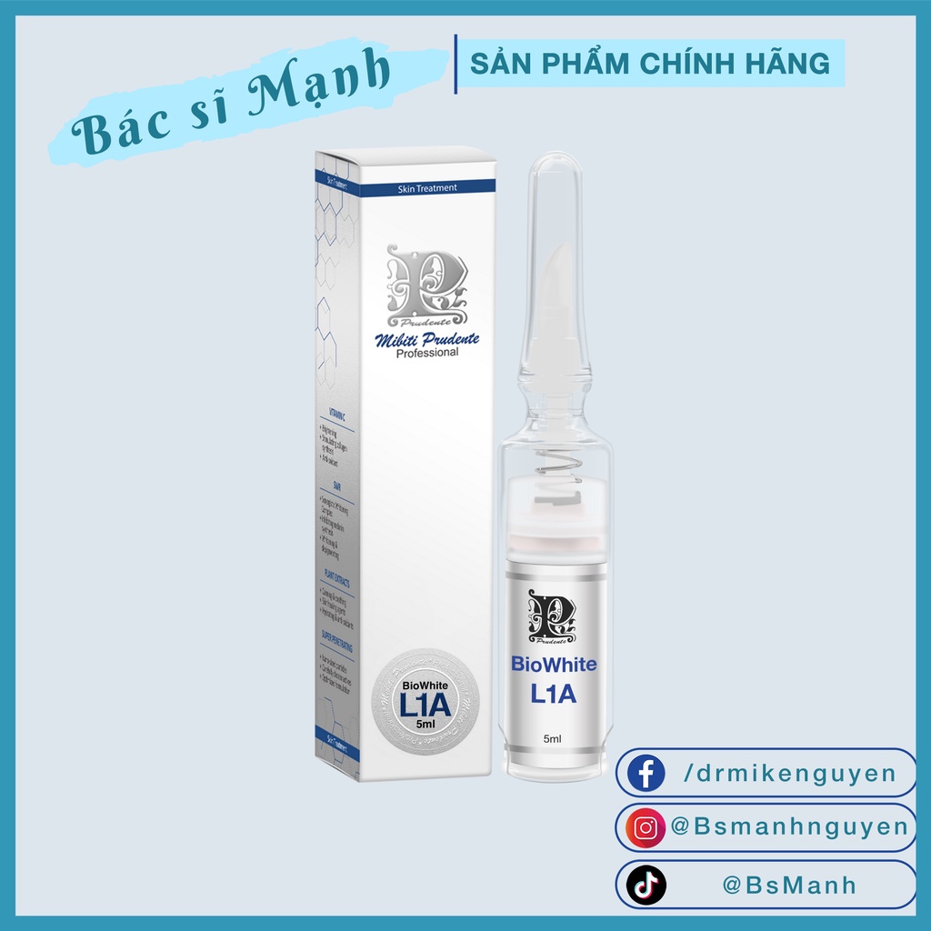 Kem Giảm Thâm Và Làm Hồng Môi L1A [ NUWHITE MIBITI ] chai 5ml