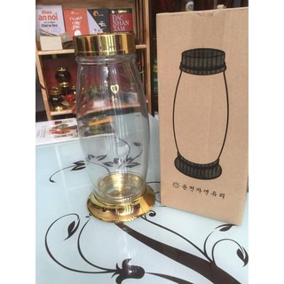 Bình thuỷ tinh ngâm rượu Hàn Quốc 3,5lit (hình sâm)