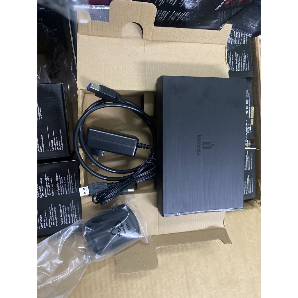 Box HDD 3.5 Inch sata chuẩn usb  3.0 vỏ nhôm IOMEGA - Hỗ trợ ổ cứng 4TB - Biến Ổ Cứng Máy Tính Bàn Thành Ổ Cứng Di Động