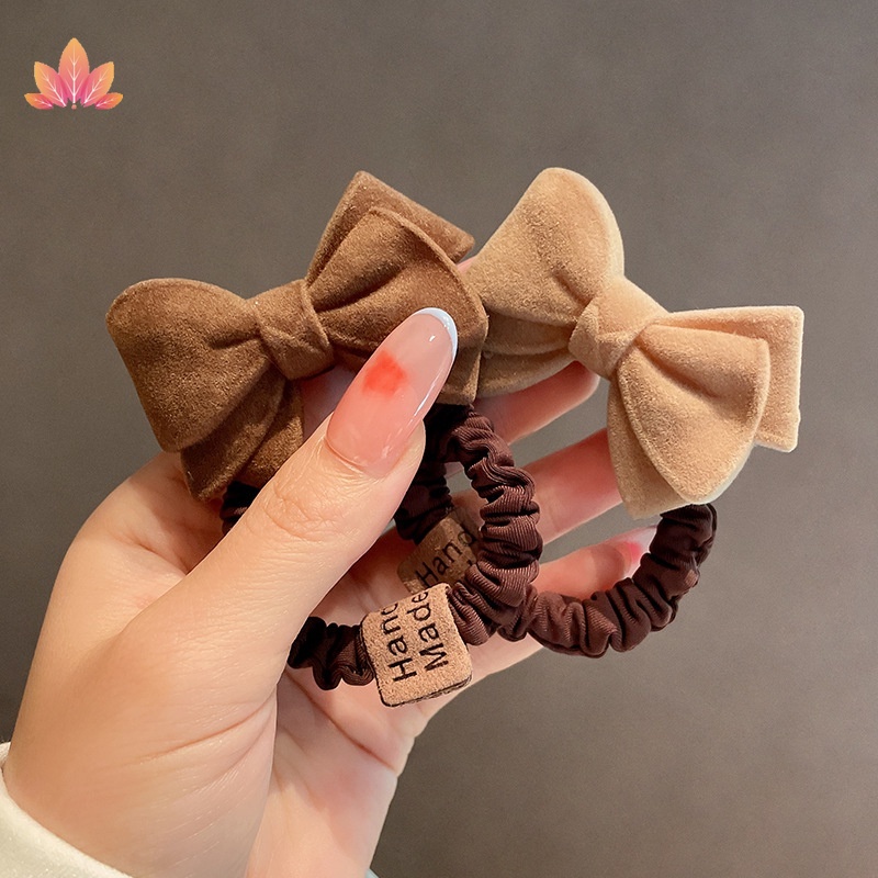 Dây Cột Tóc Cao Su Co Giãn Đính Nơ Dễ Thương Dành Cho Nữ JP5