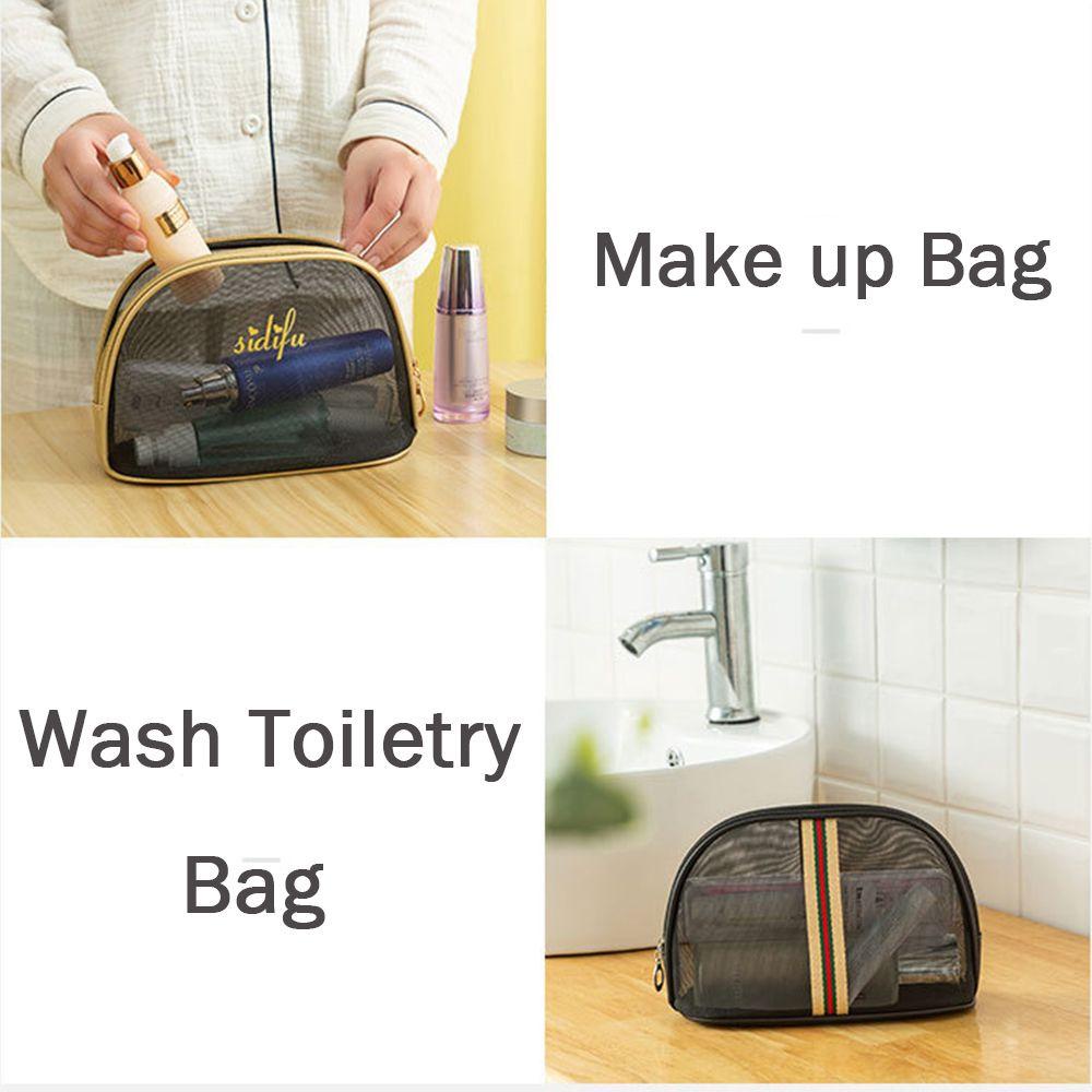 OCEANMAP Túi Lưới Trong Suốt Đựng Đồ Trang Điểm Sức Chứa Lớn Tiện Dụng