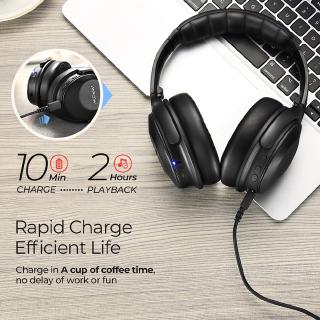 Mpow H17 Wireless Headphone Bluetooth4.1 ANC Fast Charging Active Noise Cancelling Headset